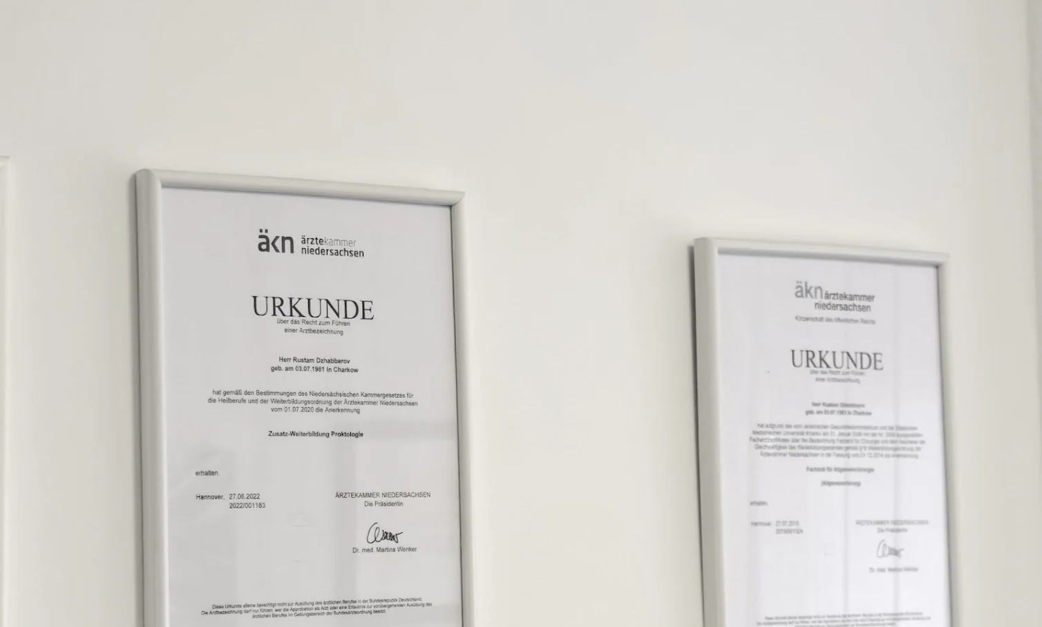 Sertifika – Gemeinschaftspraxis Osnabrück