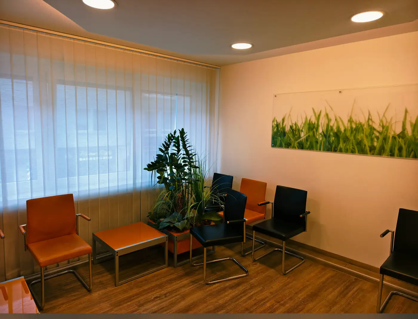 Konforlu şekilde döşenmiş bekleme odası – Praxis Johannisstraße, Osnabrück – Fotoğraf 1 / 12
